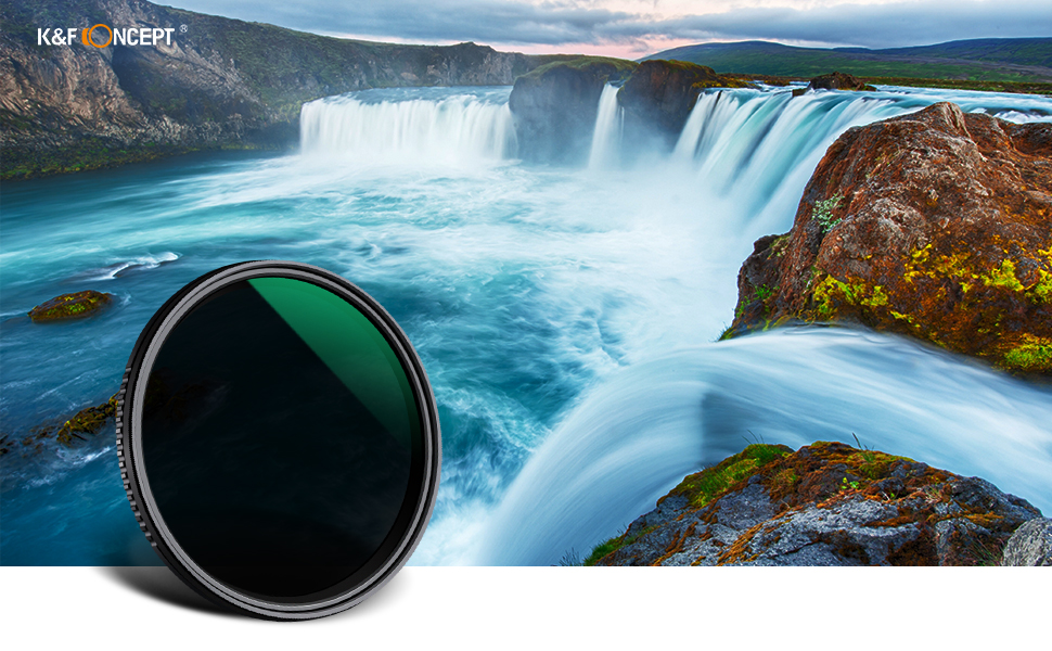K&F Concept Variable Neutral Density Filter ND8-ND2000 (3-11stop) Hydrophobic Adjustable ND Filter