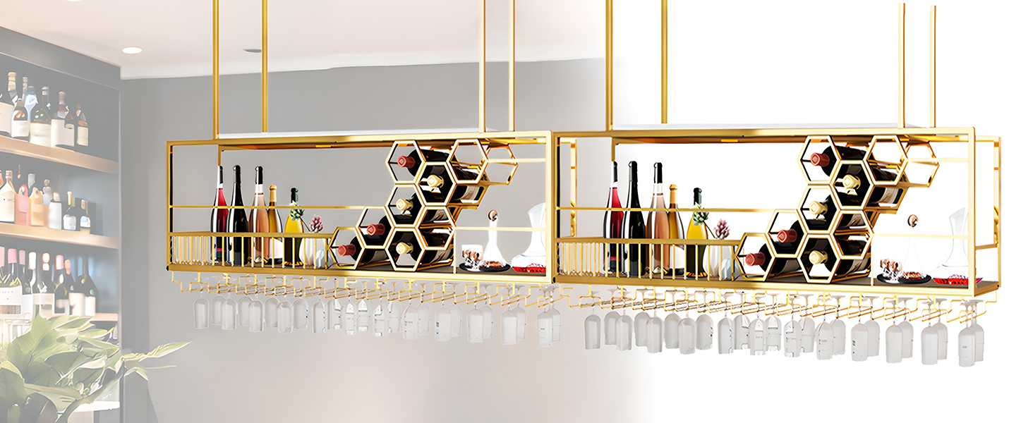 Hanging wine rack