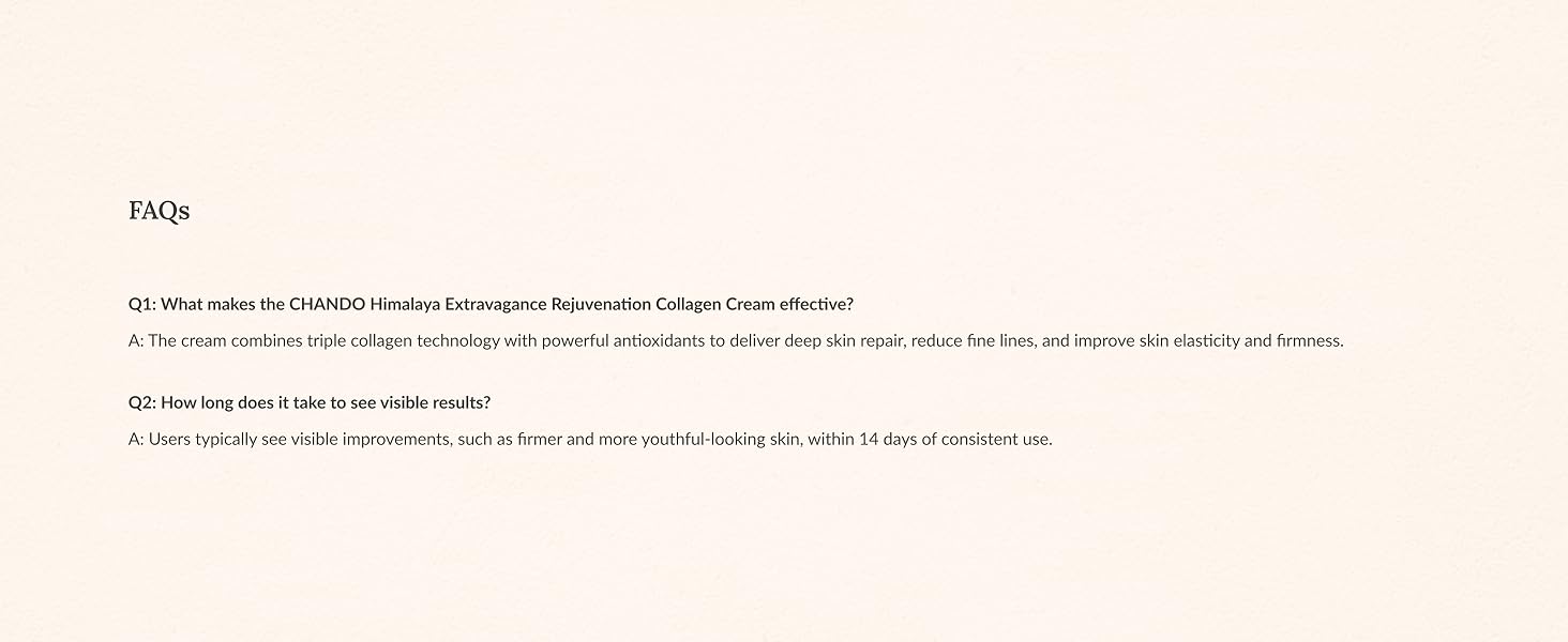 Extravagance Rejuvenation Collagen Cream