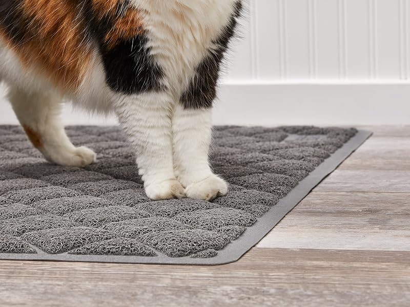 logo cat litter mat