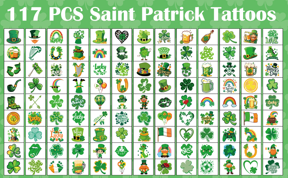 St Patricks Day Temporary Tattoos 