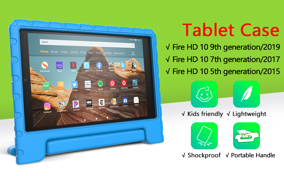 Kids Case Kid-Proof Foam Cover with Handles