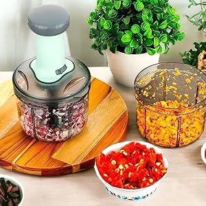 Manual Hand-Press Vegetable Chopper