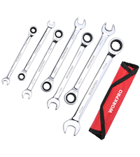 Amazon | WORKPRO コンビネーションレンチセット ラチェットレンチ