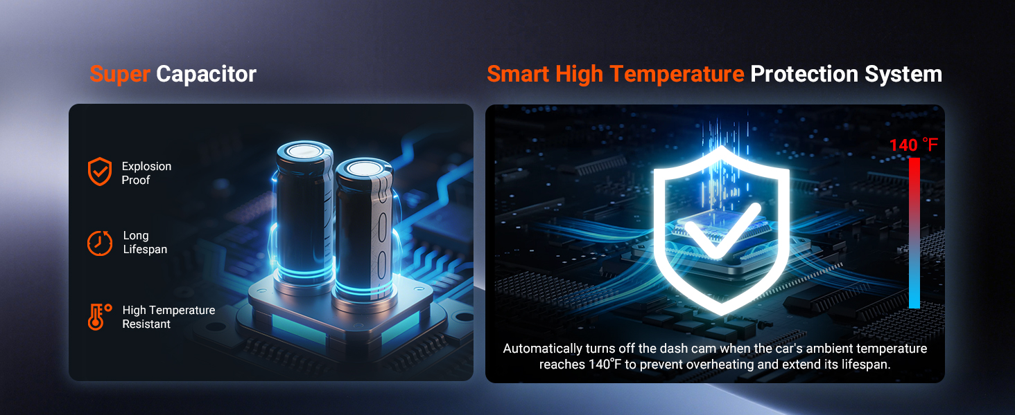 super capacitor dash cam