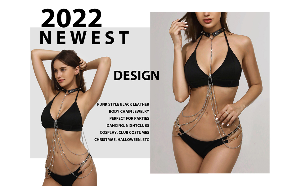 Punk style  body chain jewelry