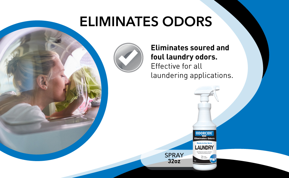 Odorcide Concentrated Fresh Linen Scent Laundry Odor Eliminator for Strong Odor, All