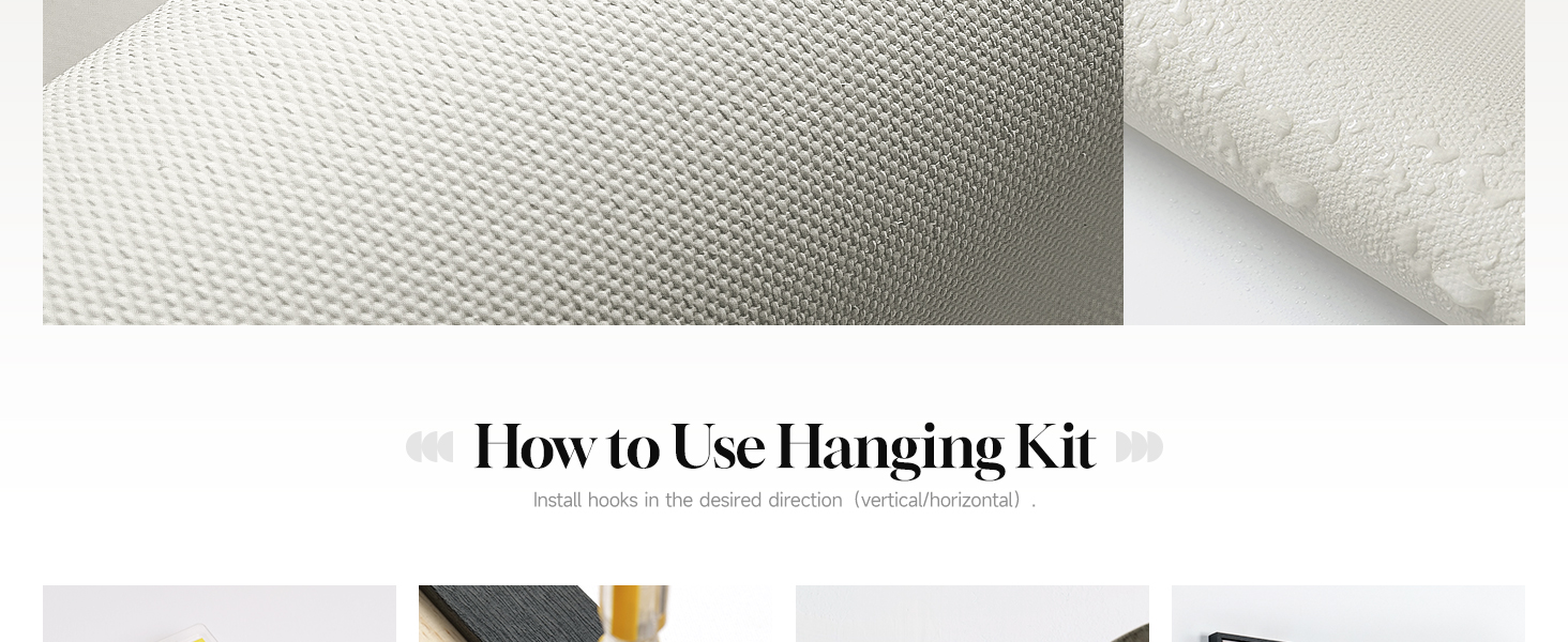 Hanging instructions