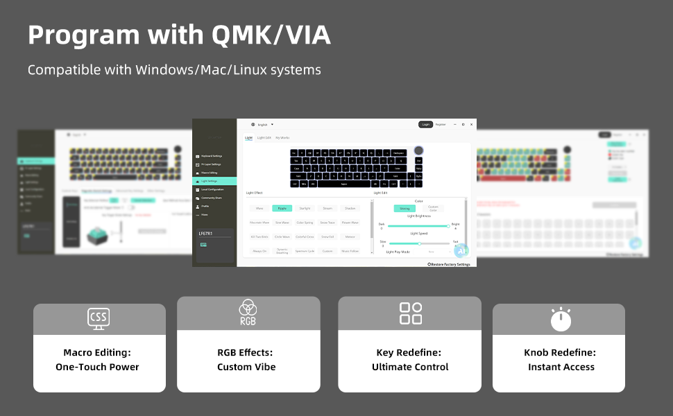 linkerfoo lf67 gaming keyboard