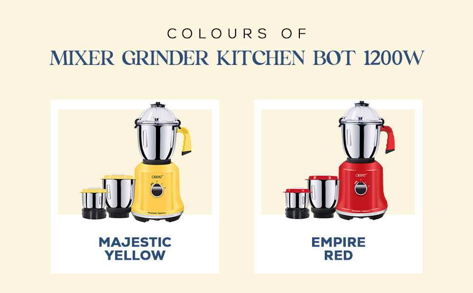 Orpat Kitchen Helpers Mixer Grinder Kitchen Bot 1200W