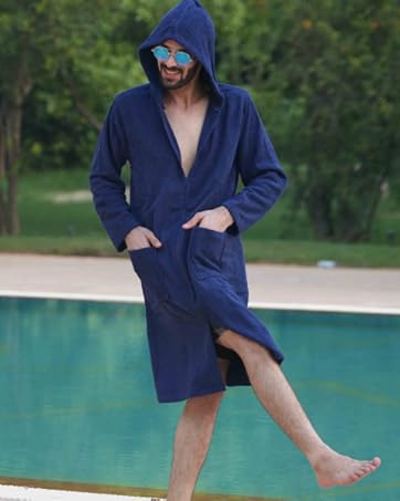 Mens Towel Bathrobe