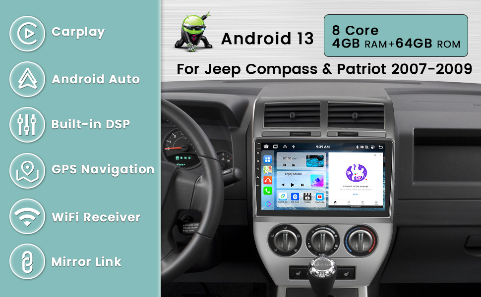 2007 Jeep compass apple carplay radio