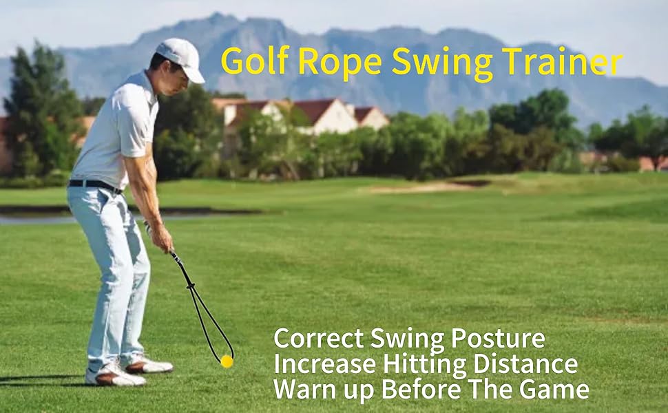Asyxstar Golf Rope Swing Trainer,Golf Swing Trainer Aid