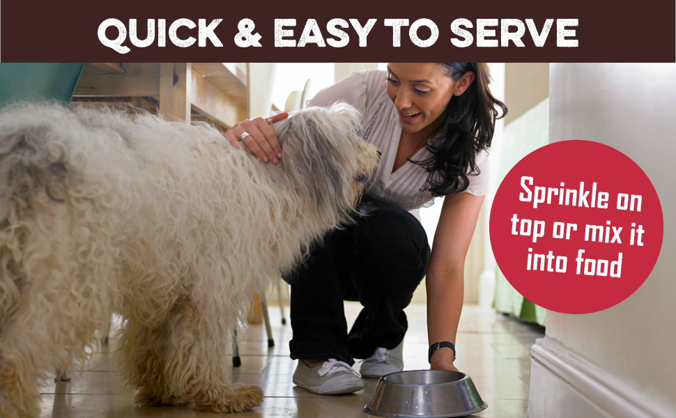 Quick and Easy to Serve - Sprinkle on top or mix it into food. 