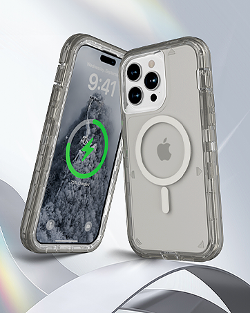 Follaroma for iPhone 15 Pro Max Case, Compatible with MagSafe, Triple Layer Transparent Magnetic Phone Cases, Heavy Duty Shockproof and Anti-Drop Protective Cover for iPhone 15 ProMax, 6.7'', Orange 20 5