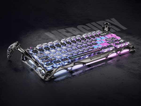 Amazon | GravaStar Mercury K1 Pro ゲーミングキーボード 無線