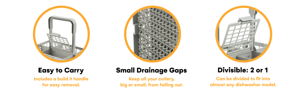 Universal dishwasher silverware basket