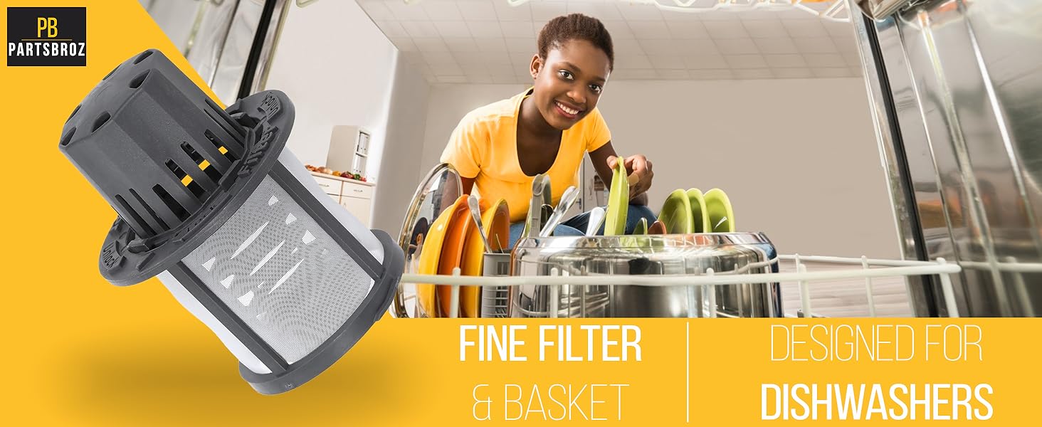 WD12X25995 Fine Filter and Basket Assembly for Dishwashers