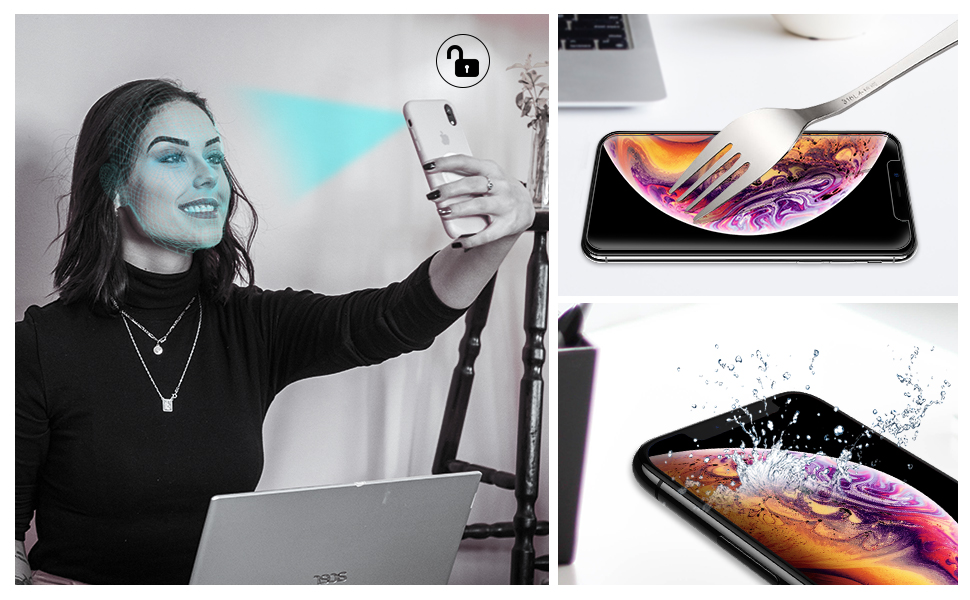 ULUQ Screen Protector Compatible with iPhone 11 Pro Max and iPhone XS