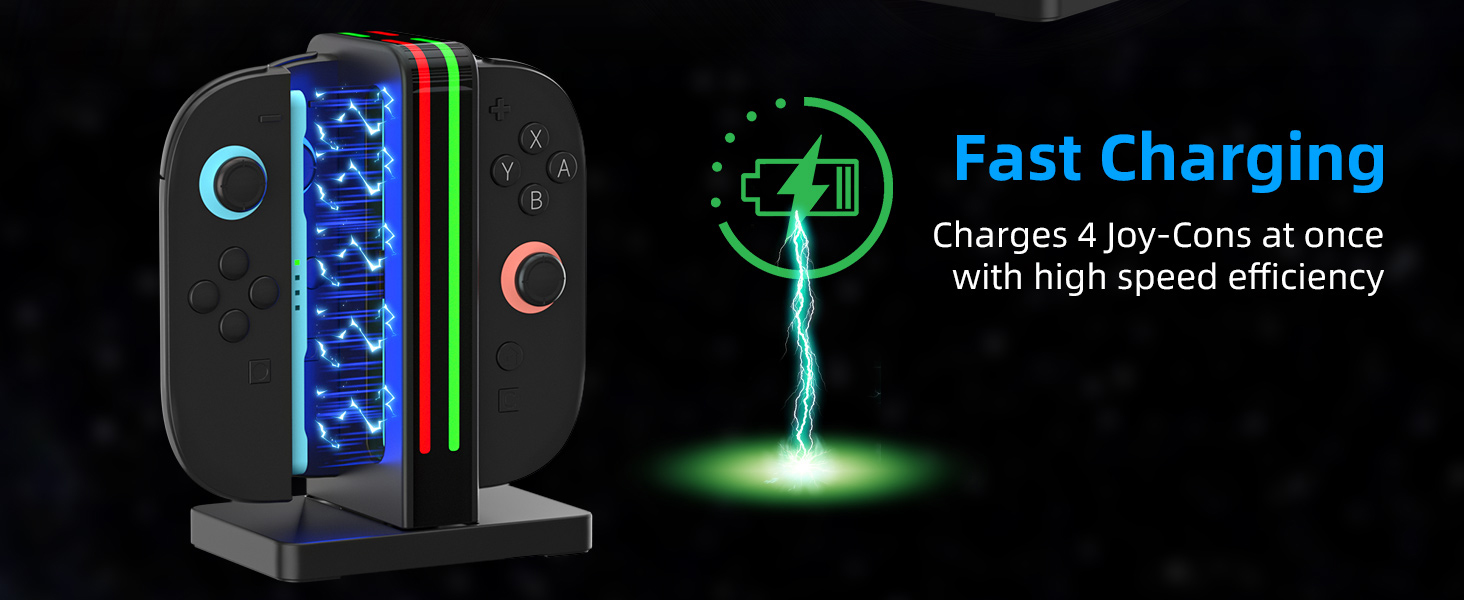 Charging Dock Compatible with Nintendo Switch 2 Joy Con Controllers