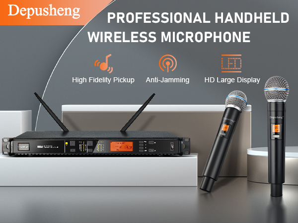 Amazon.com: Depusheng Wireless Microphones System with 2