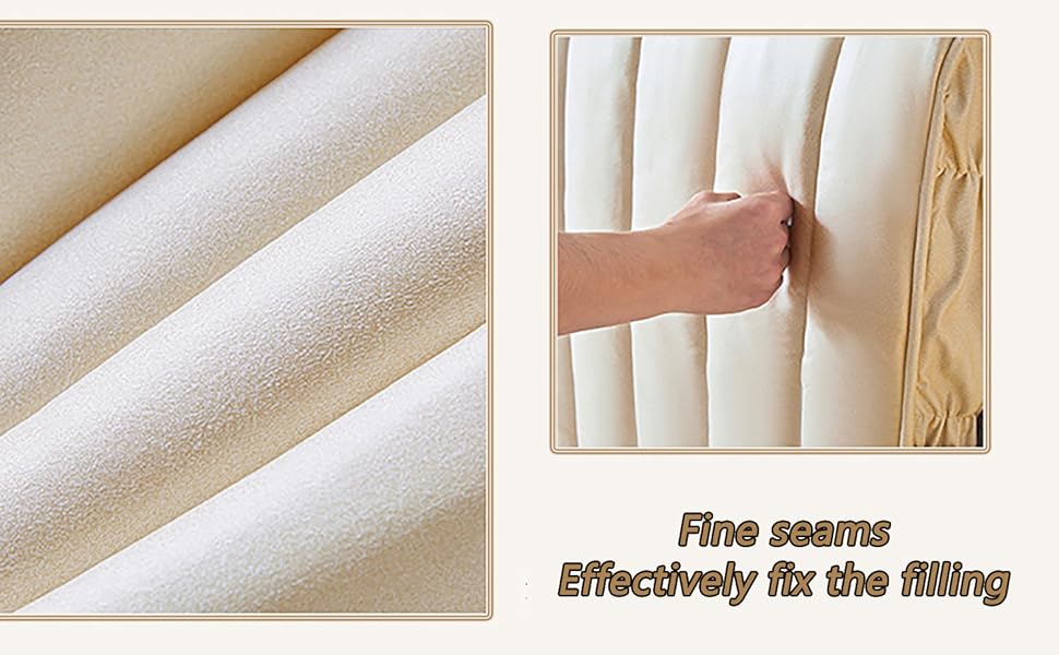 GZYLCH Thicken Headboard Cover, DoubleSided Filling Cotton