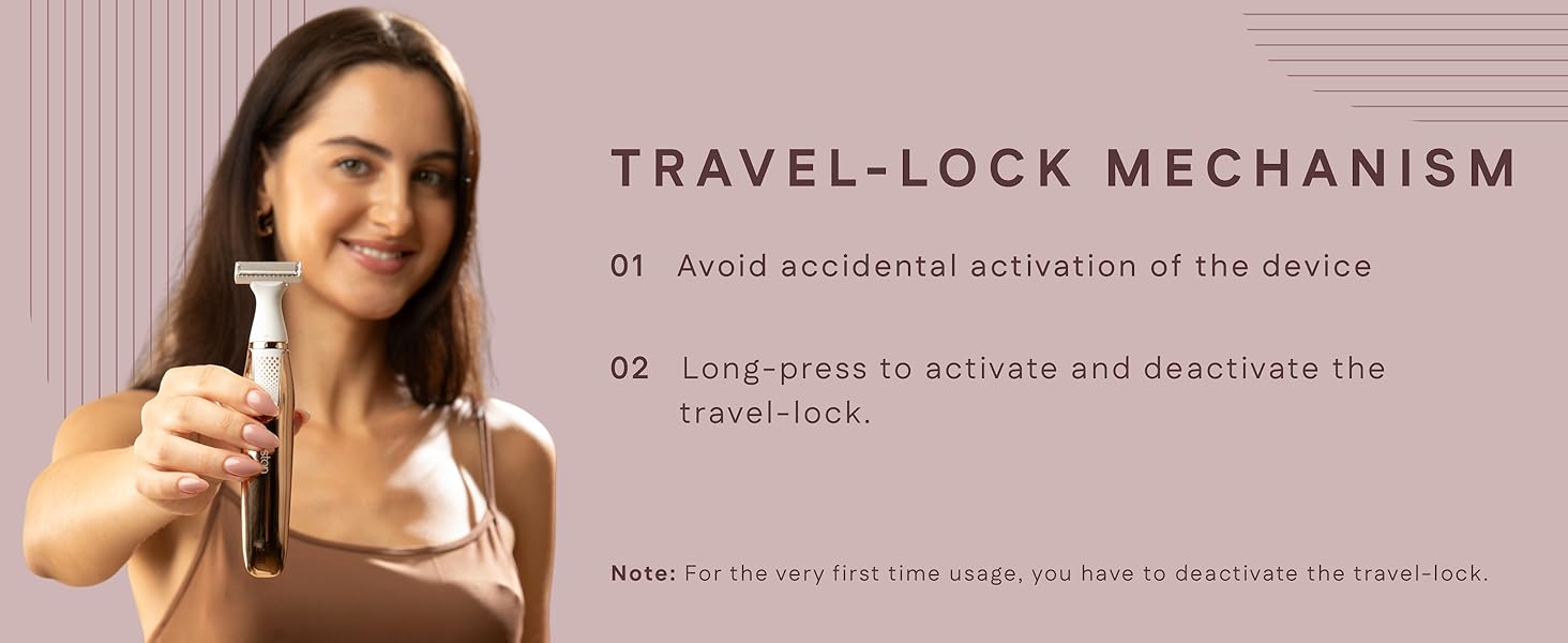 Rechargeable trimmer for women