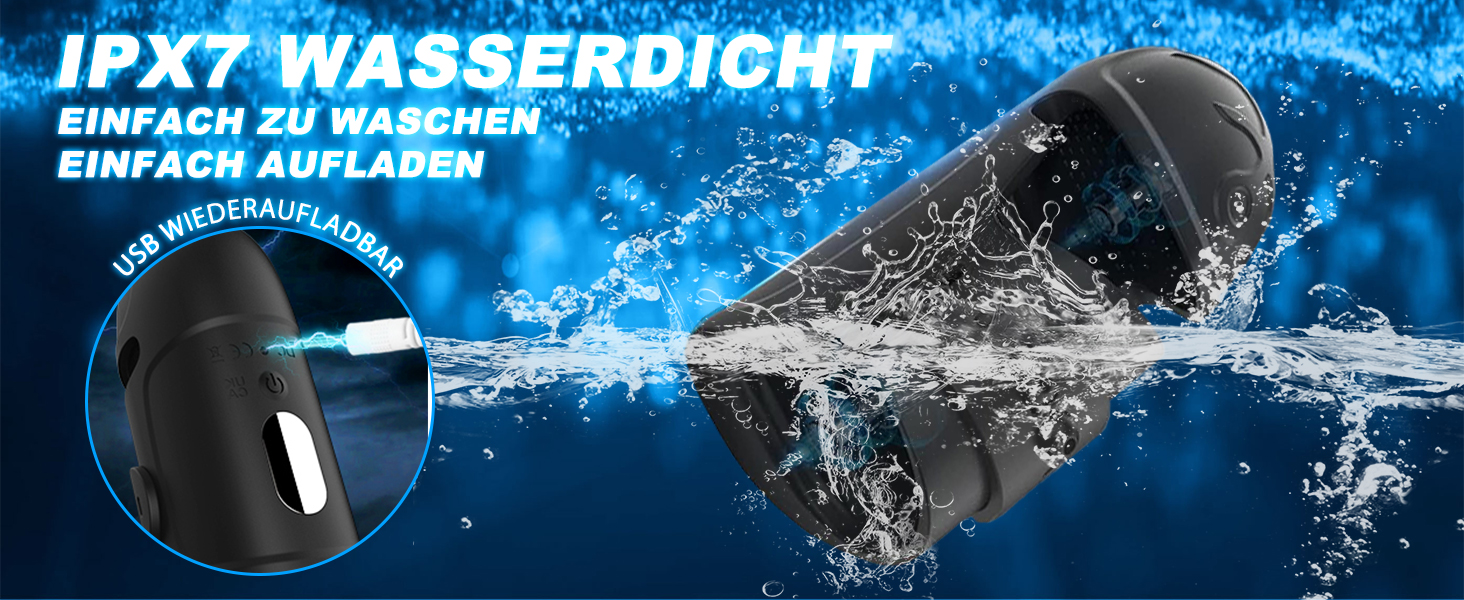 360°-Umhüllung Elektrische Penis Trainer Vibrator Masturbator mit 10 kraftvollen Vibrationen
