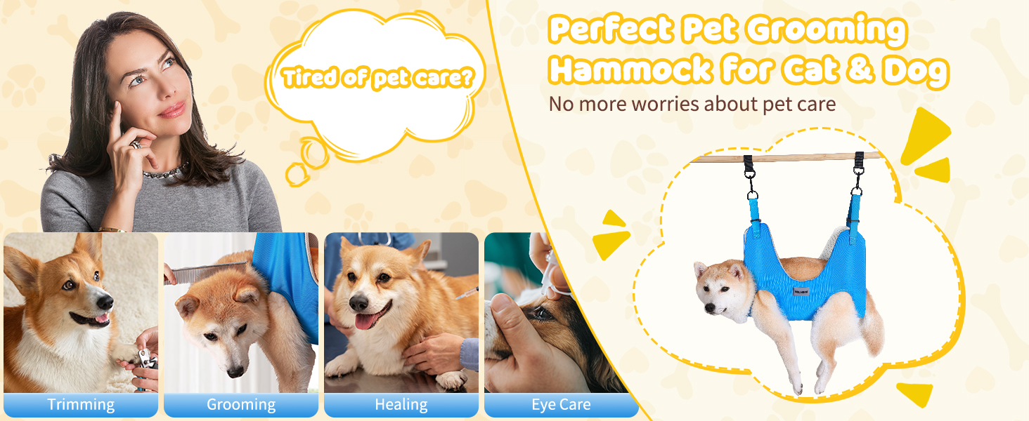 MULANNIC Pet Dog Grooming Hammock Harness, 𝟒𝐋𝐚𝐲𝐞𝐫