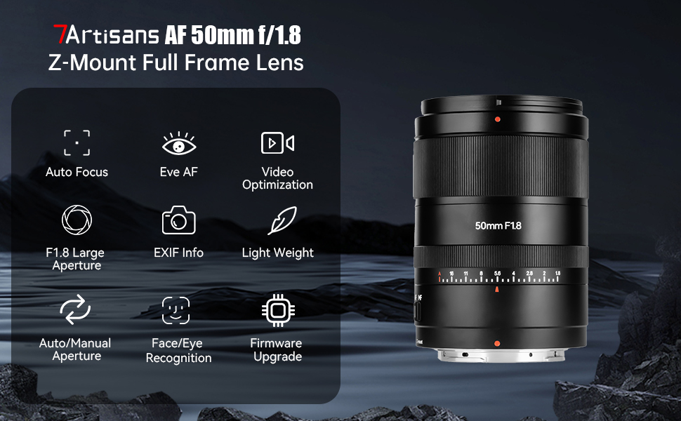 Amazon.com : 7artisans AutoFocus 50mm F1.8 Full Frame Lens