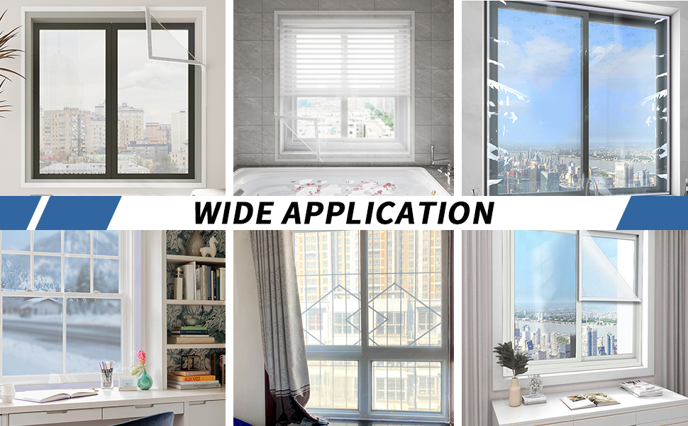 Window Insulation Kit, 63inX63in(160X160cm) Thicken Window Covering