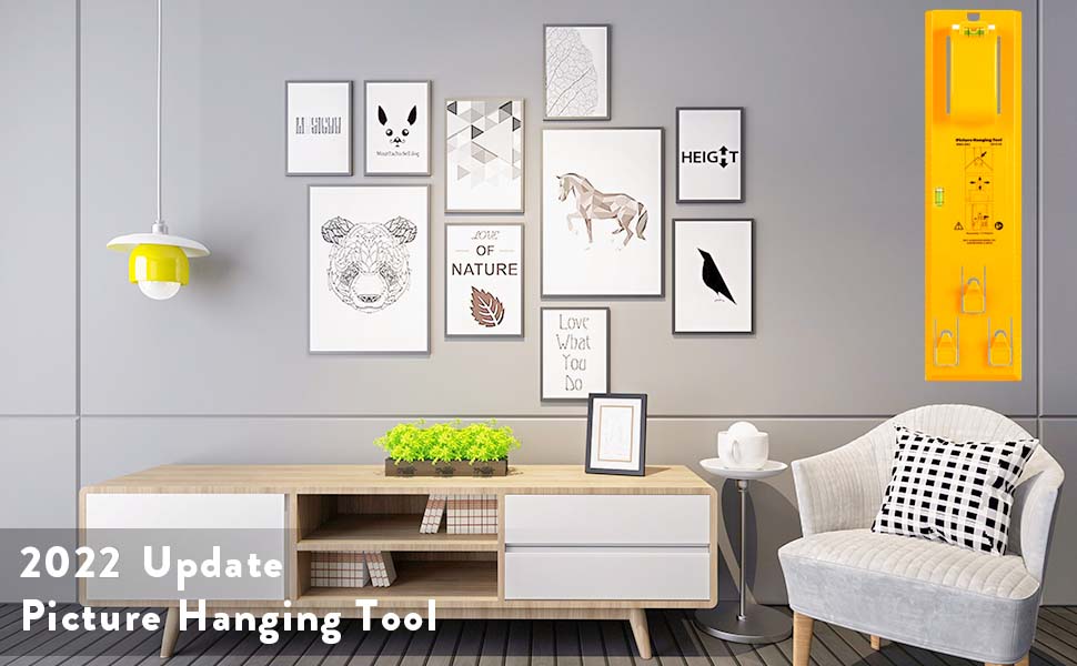 ELECDON Photo hanging kit Picture hanging tool, with photo hanging wire