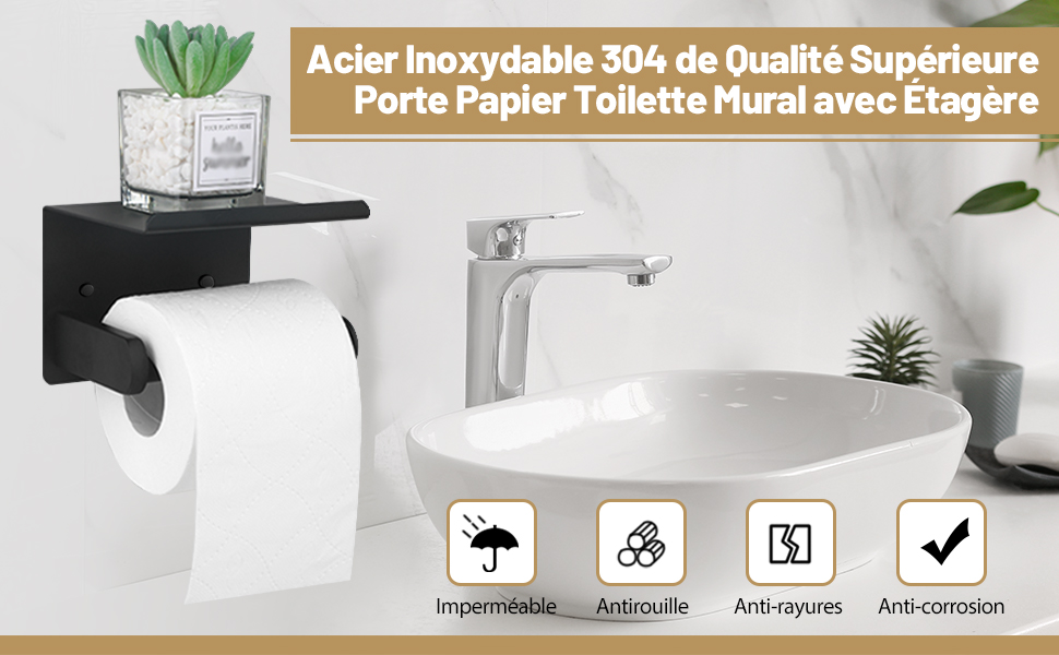 Porte-rouleau Papier Toilette Sur Pied Design www.amazon.fr