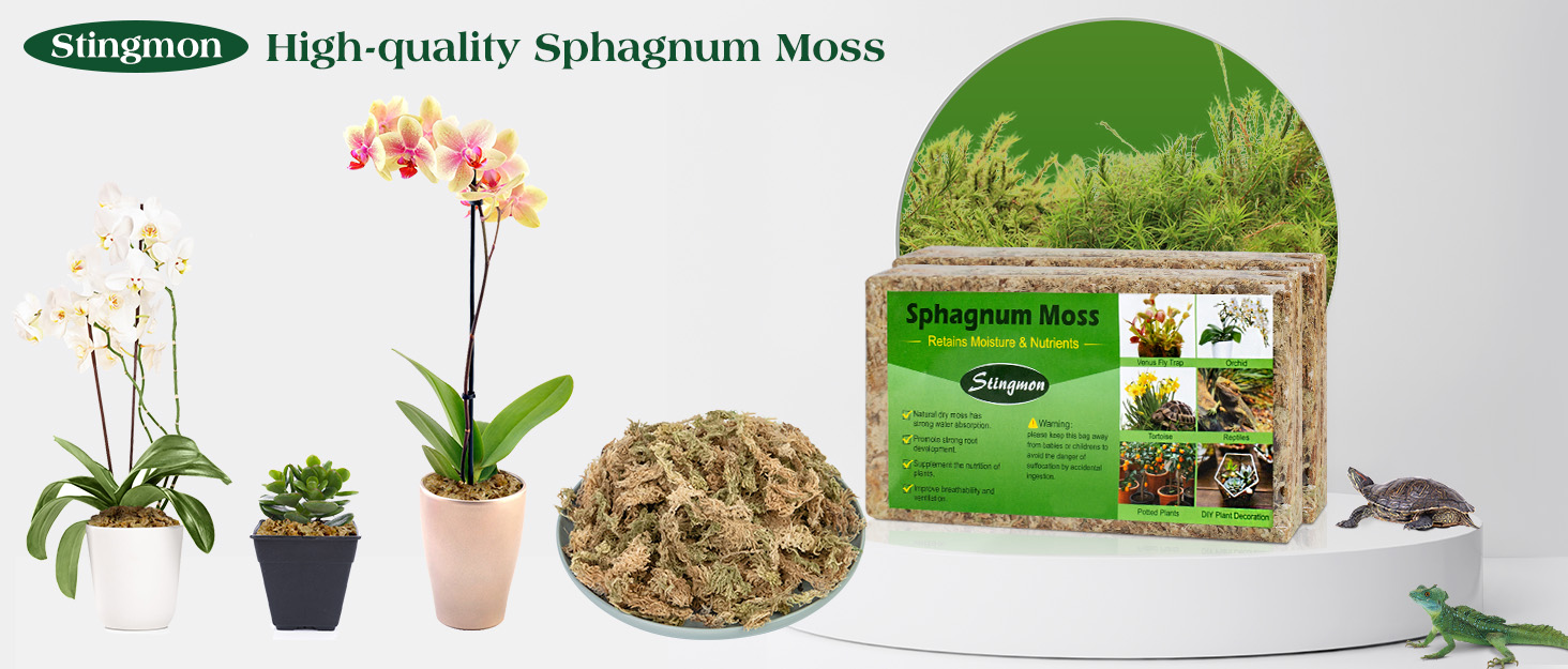 2.6LB Sphagnum Moss for Plants, Reptiles Sphagnum Moss for