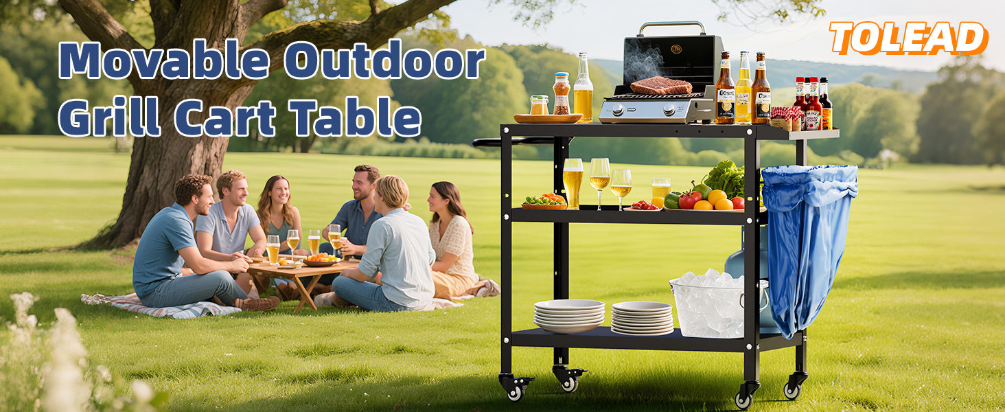 Outdoor Grill Cart