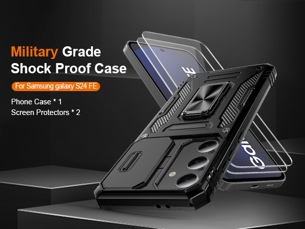 Galaxy　S24FE おまけ付き Amazon.com: for Samsung Galaxy S24 FE Case with Slide Camera