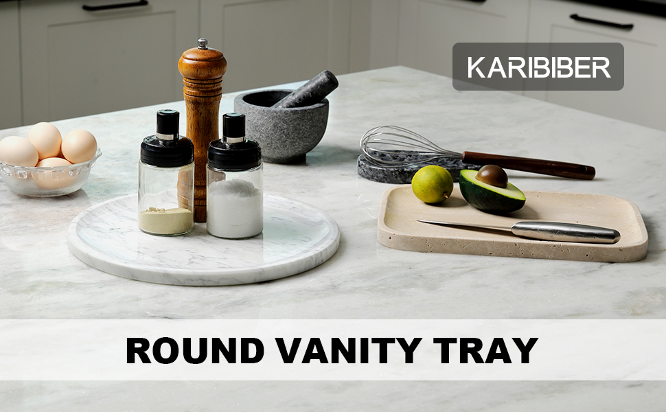 round vanity tray
