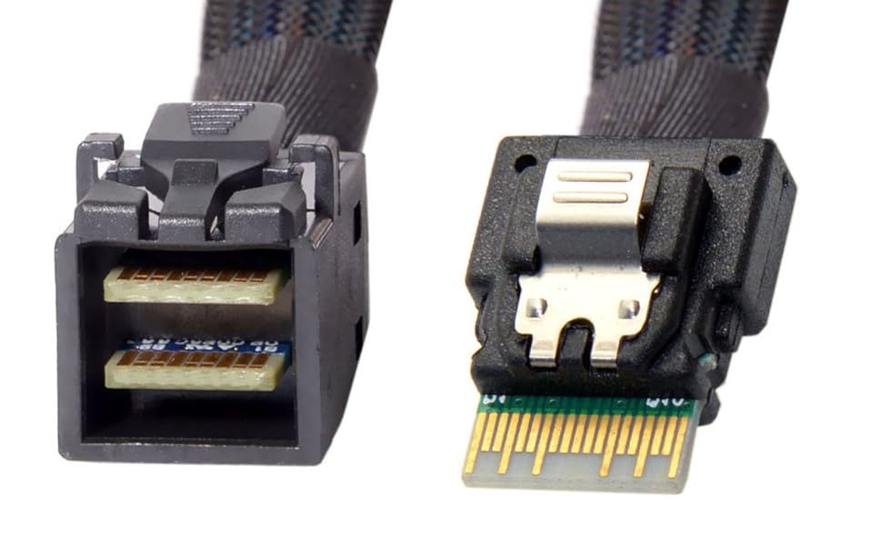 Amazon.com: JSER Slim Line SAS 4.0 PCIE4.0 SFF-8654 4i 38pin Host