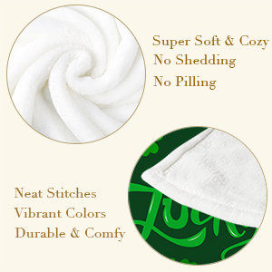 st patricks day throw blanket