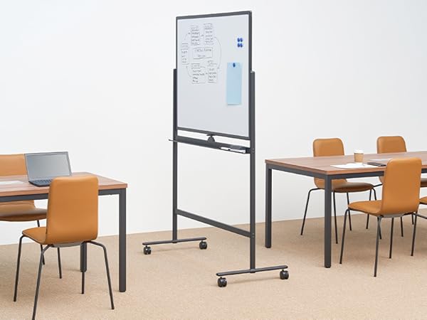 【新品】ホワイトボード 1800×900 脚付 両面 回転式 オフィス 家庭用 楽天市場】国産 JFEホワイトボード 脚付き W1800×900 (RLS-36WW
