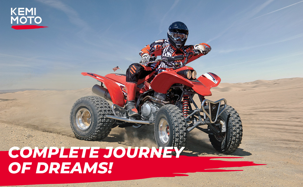 KEMIMOTO ATV Rear Grab Bars, Upgraded Aluminum Wide Grab