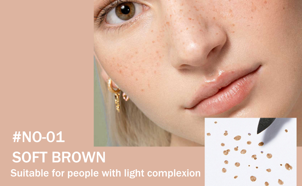 Freckle Pen, Freckle Makeup Pen, Waterproof Dot Spot Pen Tool Kit, Long-Lasting Dotting Pen