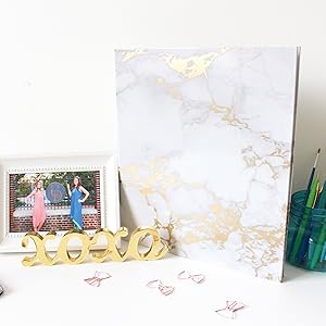 bloom daily planners 3-RING 1" FASHION BINDER, MARBLE