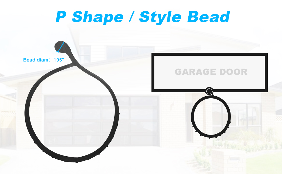 Weatherproofing Garage Door Seals Fits Overhead Door PBulb Garage Door