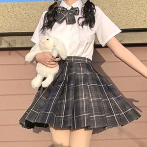 Amazon.co.jp: [SHALYPOLY] 制服スカート ミニスカート プリーツ