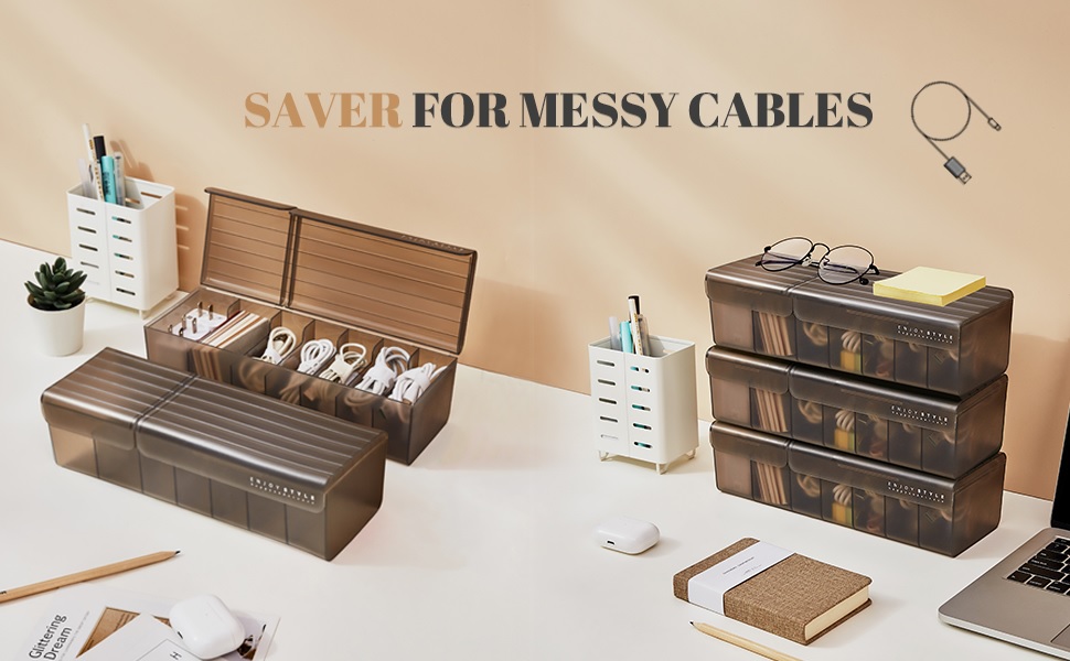 Phone Charge Cable Organizer Box