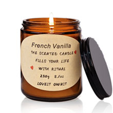French Vanilla scented candle