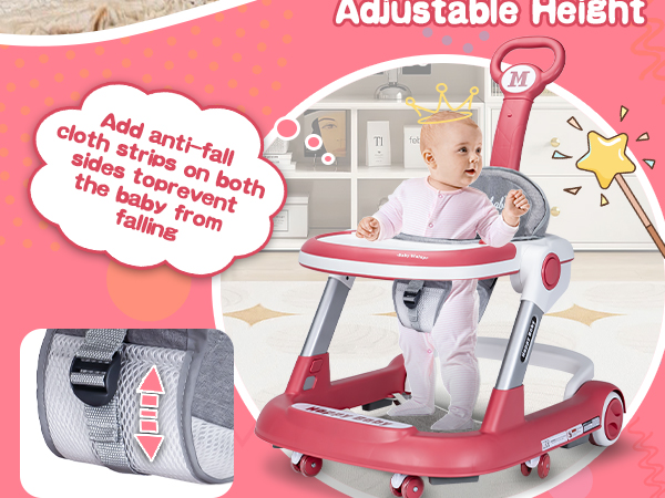 Walkersページ Amazon.com : Baby Walker with Wheels 4 in 1 Foldable