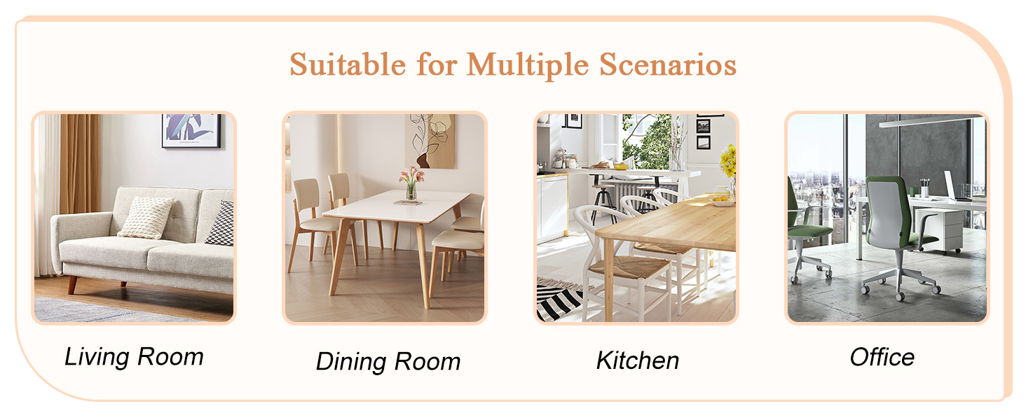 55'' White Dining Table, Modern Kitchen Table, Rectangular