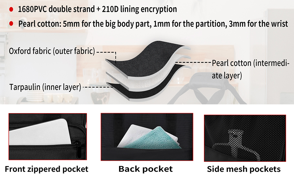 Kitchen Mixer Storage Bag Compatible with KitchenAid and Extra Accessories, TORIBIO